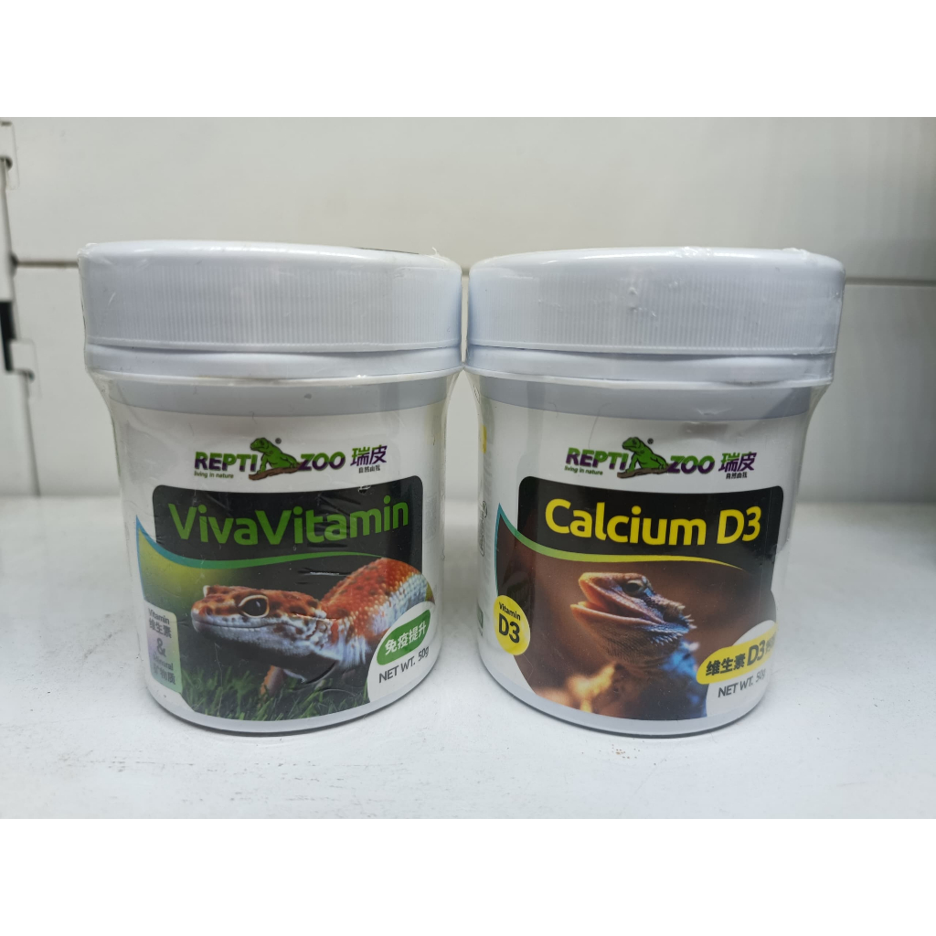 REPTIZOO CALCIUM D3 VIVA VITAMIN FOR REPTILES LIZARD GECKO BEARDED ...