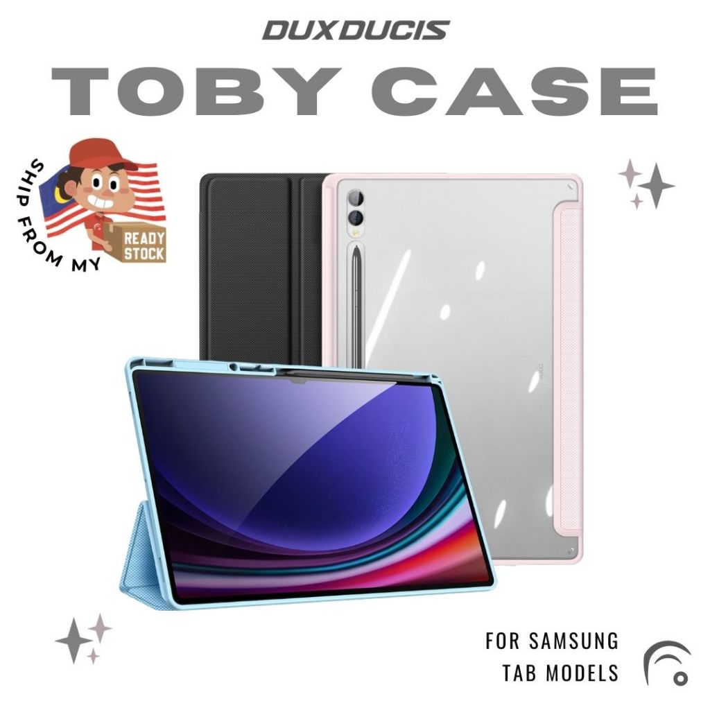 DUX TOBY Flip Stand Tablet Case for Samsung Galaxy Tab S10 S9 S8 S7 ...