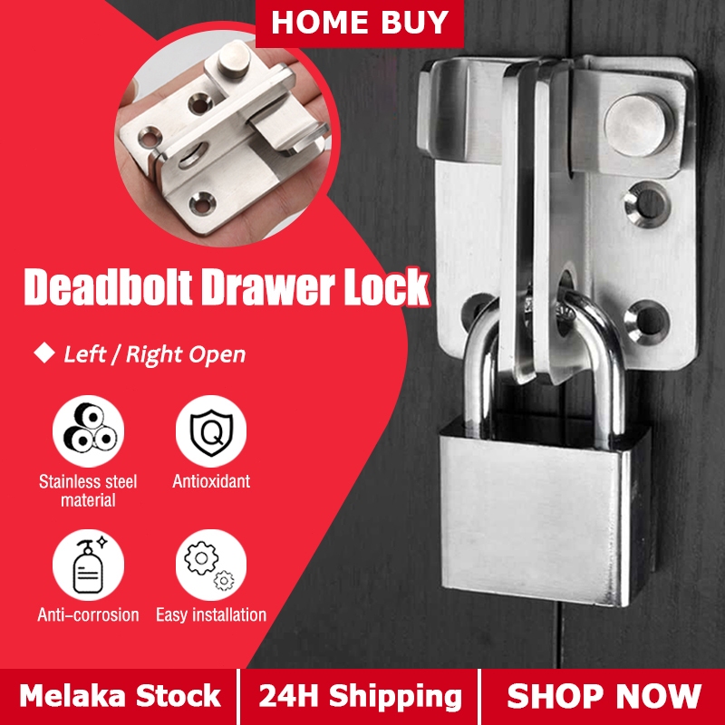 Stainless Steel Door Bolts Latch Slug Sliding Door Lock Security Safety ...