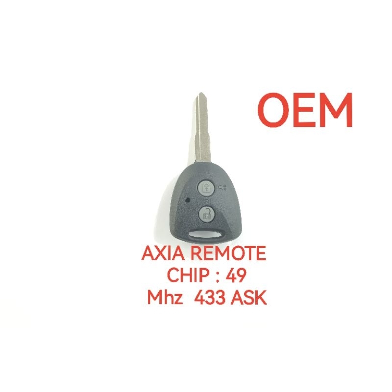 AXIA REMOTE CHIP KEY AXIA OEM REMOTE CHIP KEY | Shopee Malaysia