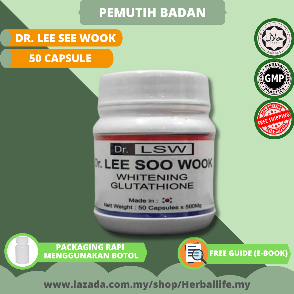 dr lsw whitening glutathione Dr Lsw Whitening Supplement Korea Pemutih Badan Glutathione Kulit Putih  Cerah Niacinamide Original