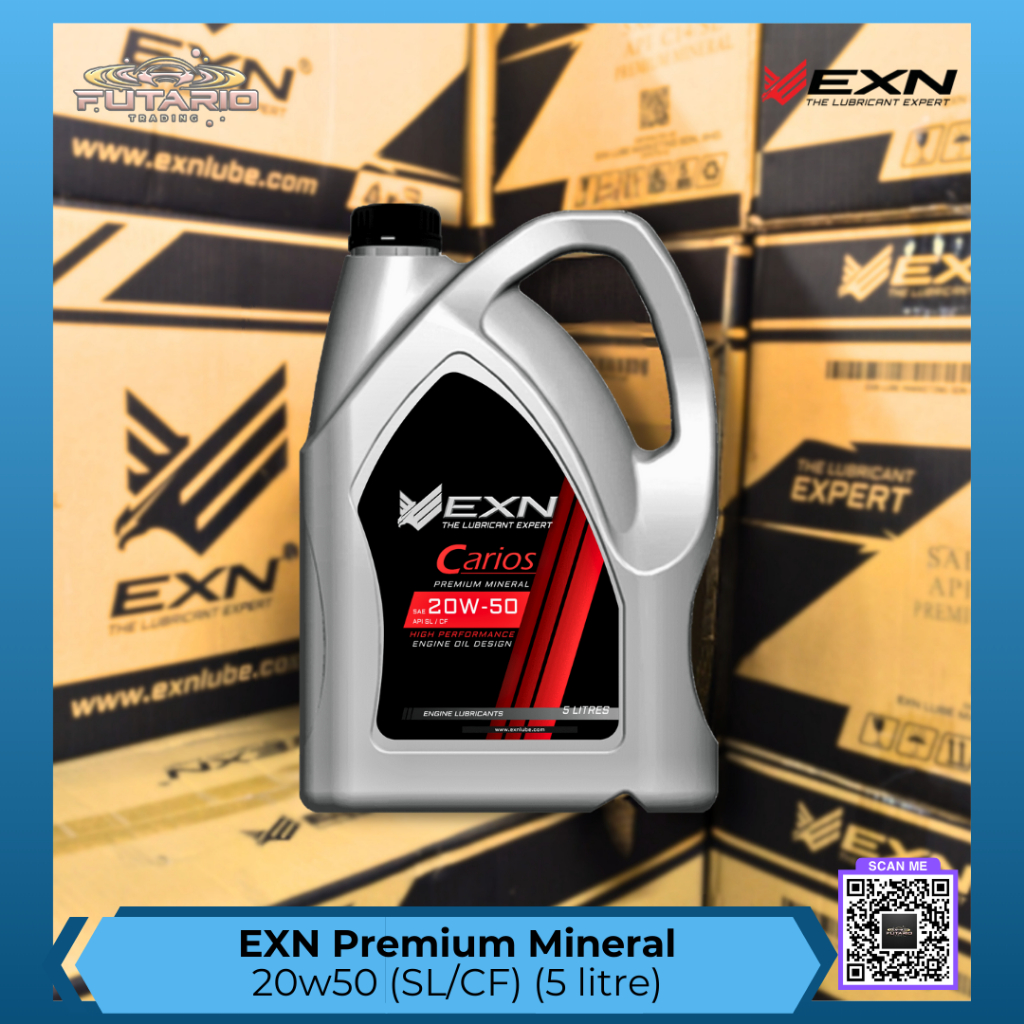 EXN LUBE Engine Oil - 20w50 (5 Litre) - Premium Mineral Engine Oil ...