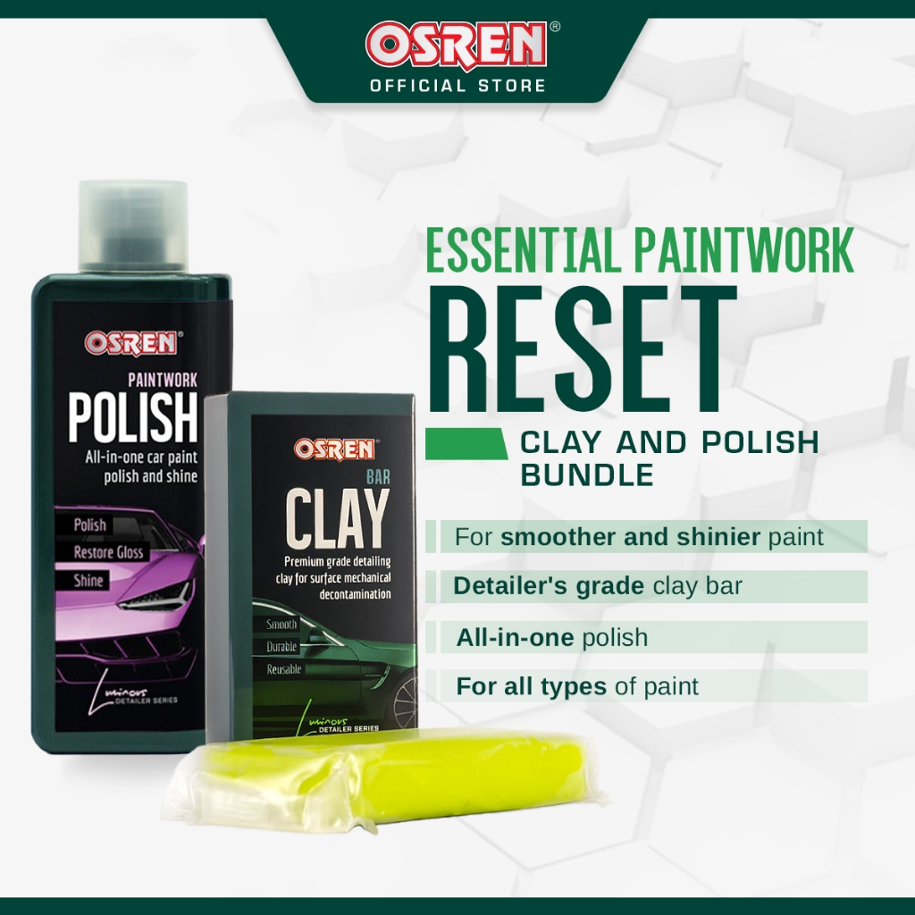 OSREN Luminous Essential Paintwork Reset - Bar Clay and Paintwork ...