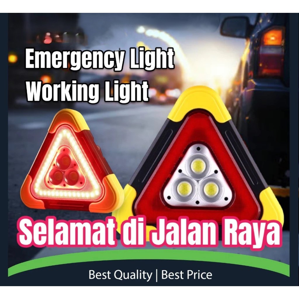Car Emergency LED Triangle Light Triangle Work Light Warning Light ...