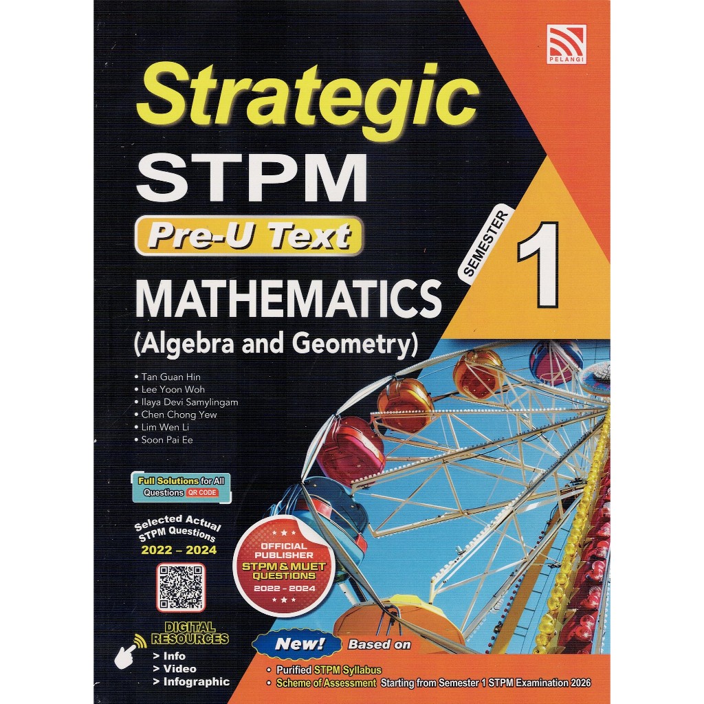 BUKU RUJUKAN ( 2025 ) : STRATEGIC STPM PRE-U TEXT MATHEMATICS SEMESTER ...