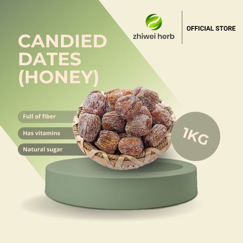 枣枣专拍 Mi Zao】1 KG Candied Dates Sulphur Free 蜜枣无硫Honey Candied