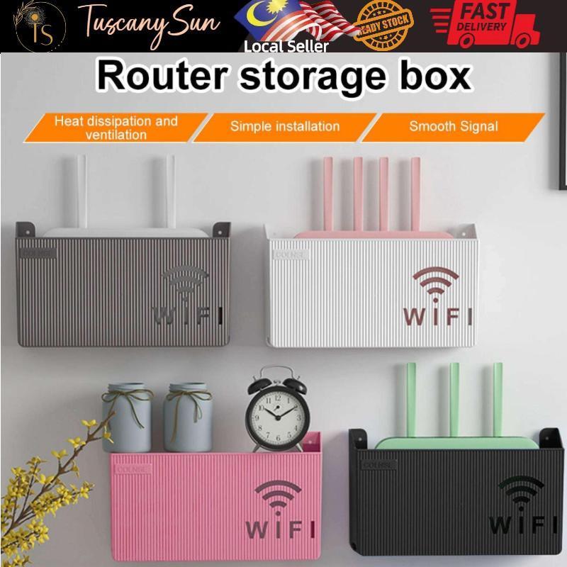 WIFI Router Storage Box Wireless Wall Hanging ABS Plastic Organizer Box ...