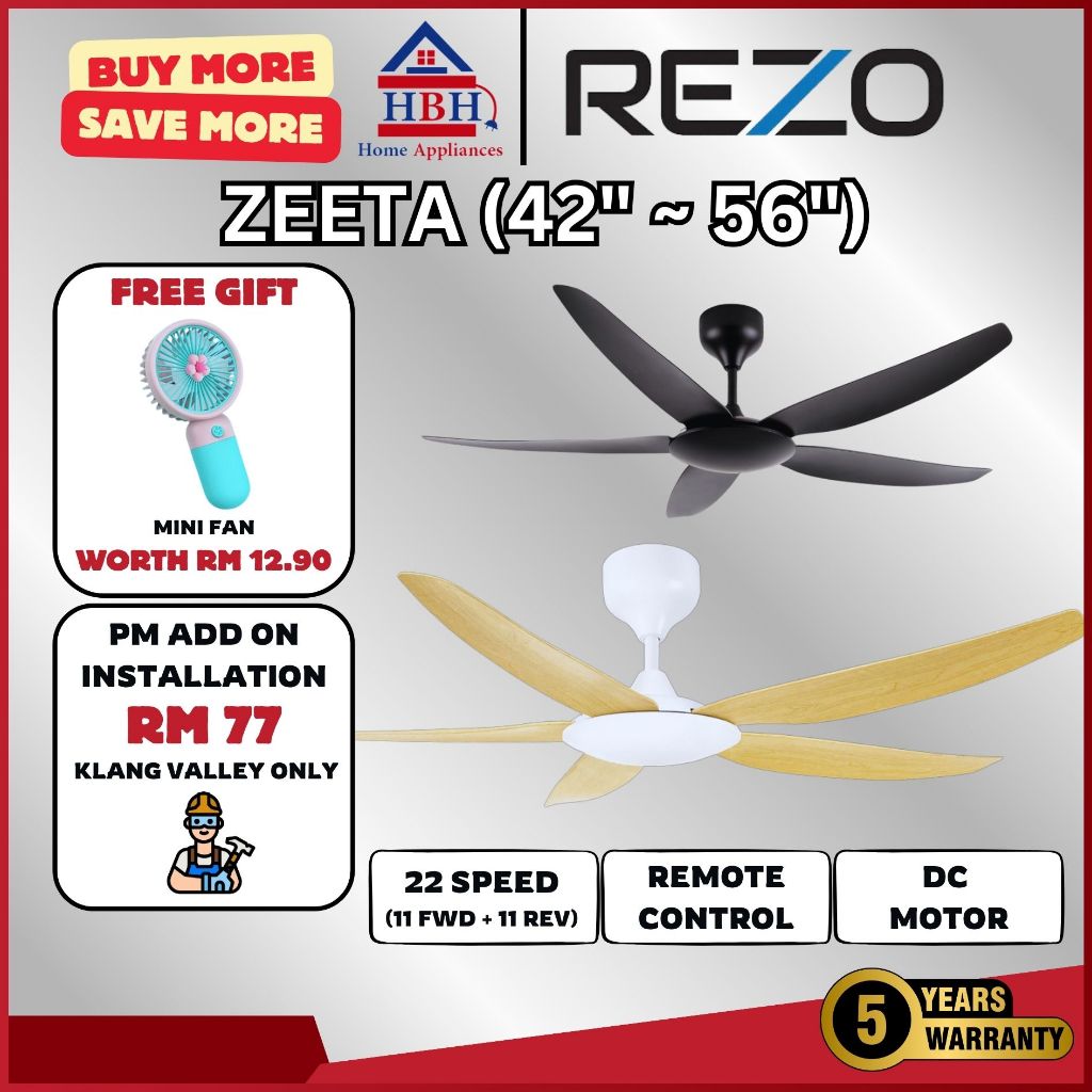 (Rm77 Installation) Rezo | Signature Series | ZETTA| DC Motor | 5 ABS ...