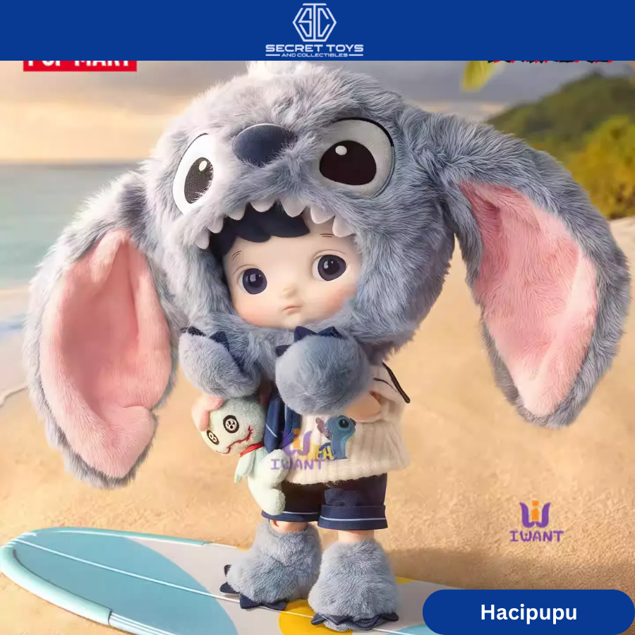 Original POPMART HACIPUPU Stitch 1/8 Action Figure 泡泡玛特