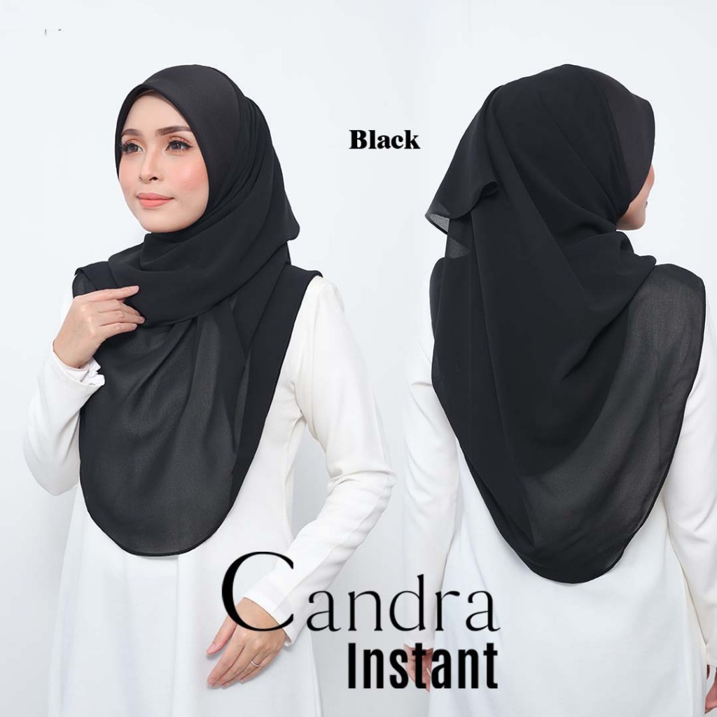 TUDUNG BAWAL INSTANT BERAWNING SCUBA TUDUNG MATERIAL HEAVY CHIFFON, TUDUNG BAWAL EXPRESSS BIDANG 50 & 55 (CANDRA PLAIN)