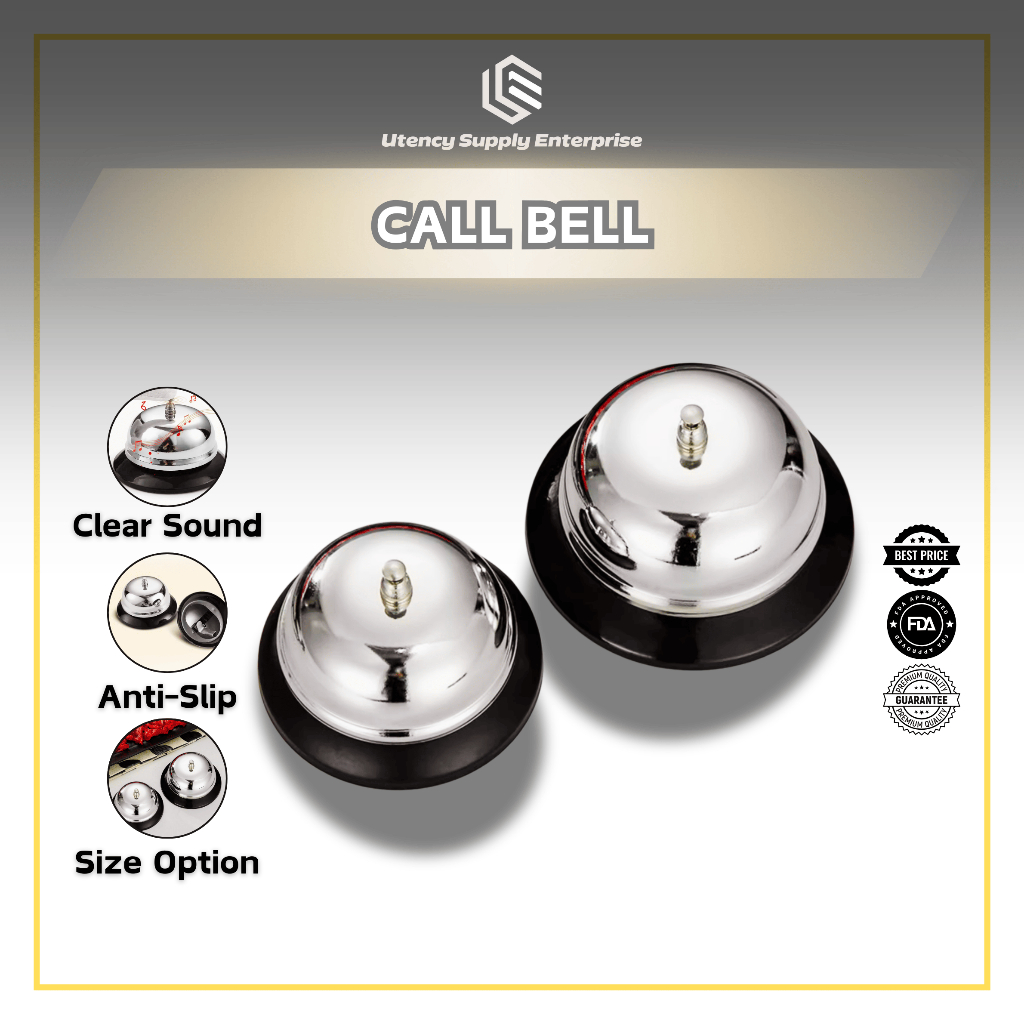 Service Call Bell / Table / Cafe / Kitchen / Hotel Reception Bell ...