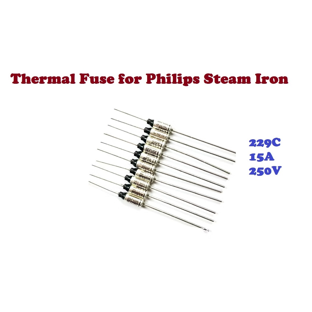 Thermal Fuse 229C 15A 250V AC for Philips Steam Iron-229°C Thermal Fuse ...