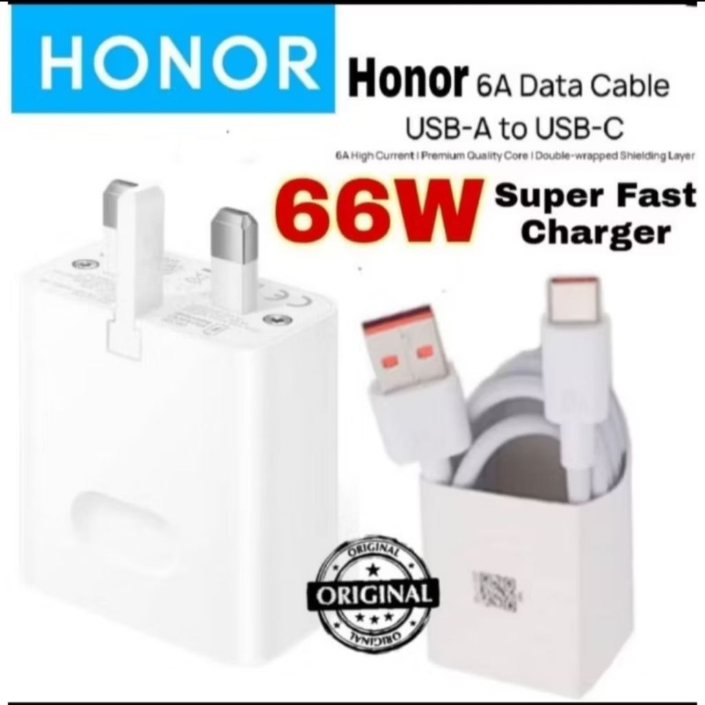 Honor Originale 66W SuperCharge EU US Adattatore di Alimentazione di Ricarica Veloce 6A Cavo USB C Per Honor Magic 6 5 4 Pro Le V V 100 90 80 70  202192403