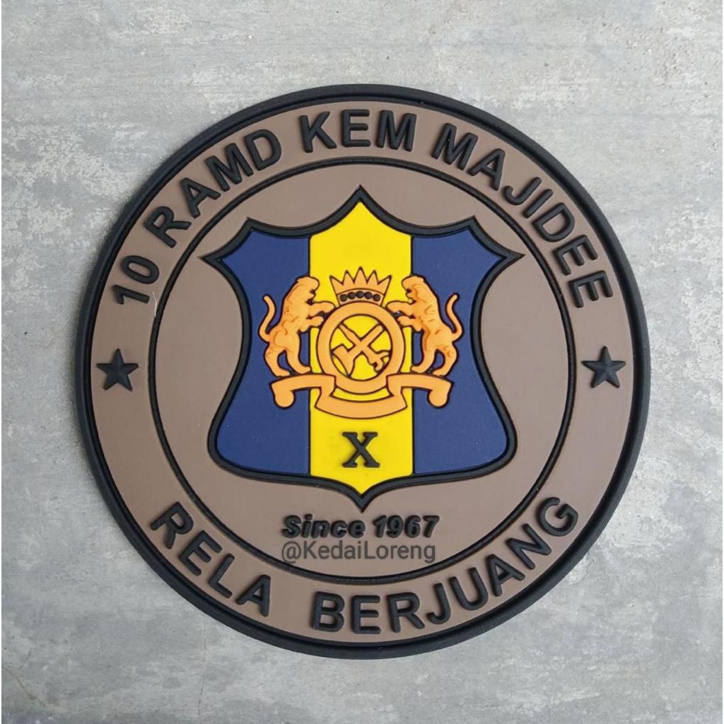 ! A000036 Patch PVC Getah 10 RAMD | Shopee Malaysia