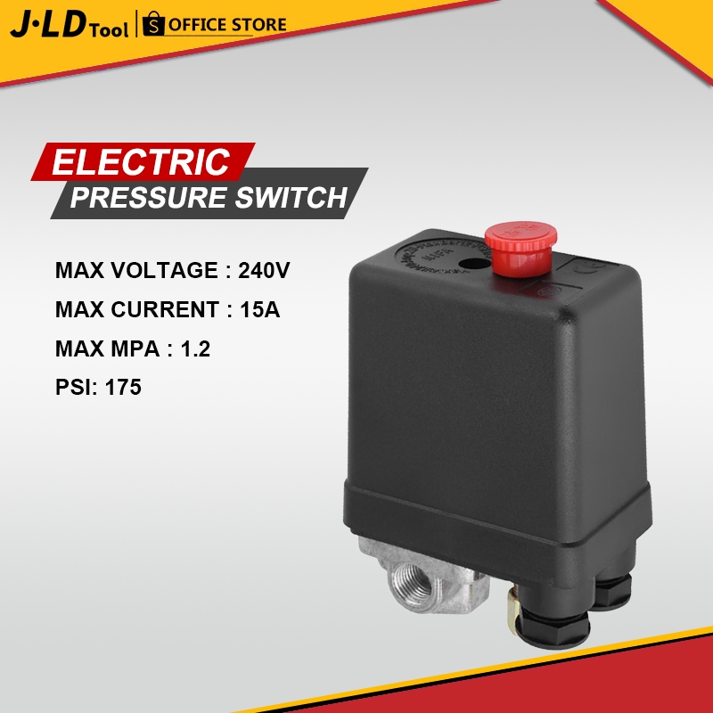 JLD Electric Pressure Switch For Air Compressor 4 way Automatic ...