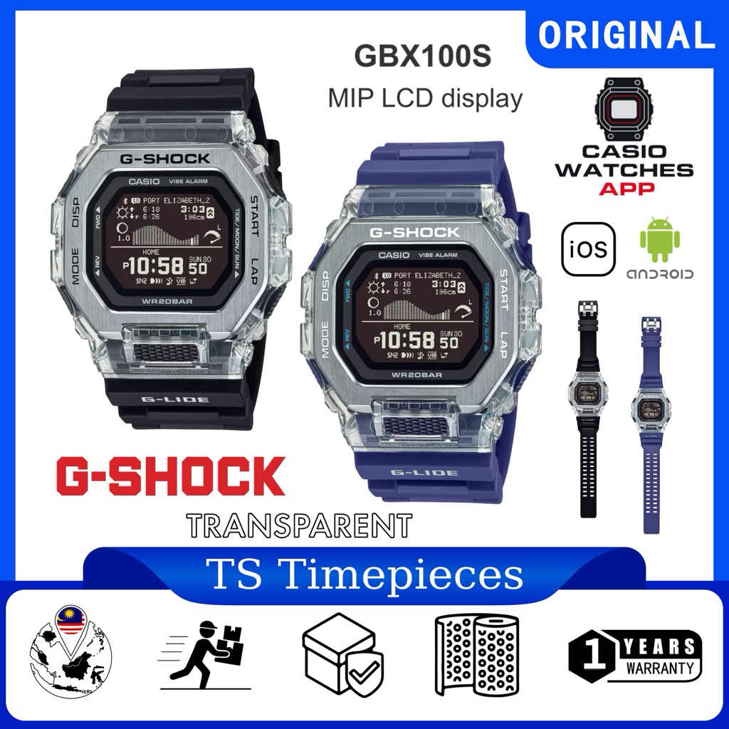 G SHOCK G-Lide GBX-100 Bluetooth Surf Series GBX-100S-1 / GBX-100S-2 ...