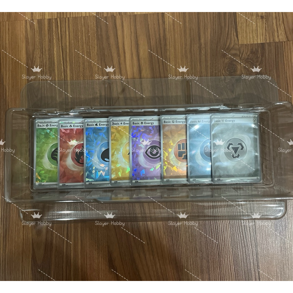 Pokemon TCG Terapagos Ex UPC Basic Energy Set of 8 - Cracked Ice ...