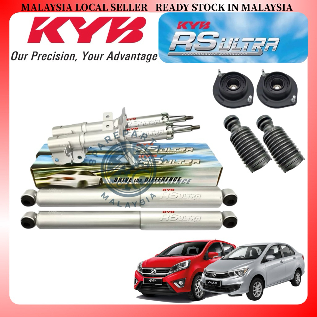 KYB RS ULTRA PERODUA AXIA BEZZA ABSORBER + ABSORBER MOUNTING , COVER ...