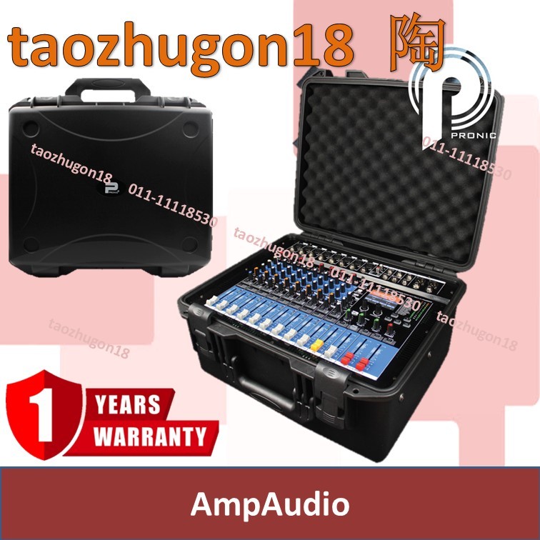 Pronic AmpAudio (MP88) 8 Channels 700W X 2 Professional Power Mixer ...