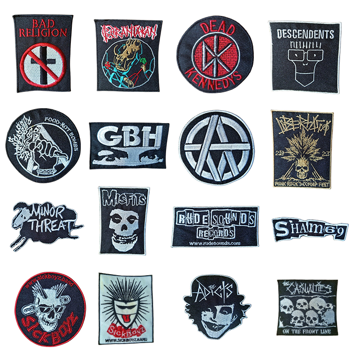 Embroidery Patch Punk | Skinhead | Metal | Hardcore Patches Sulam ...
