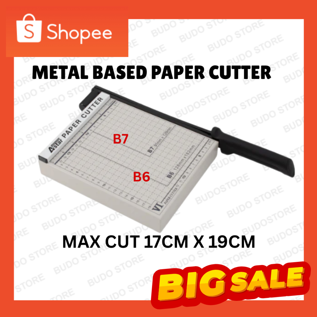 【Max B6】*Heavy Duty* Metal /Paper Cutter |Suitable to cut Name Card ...