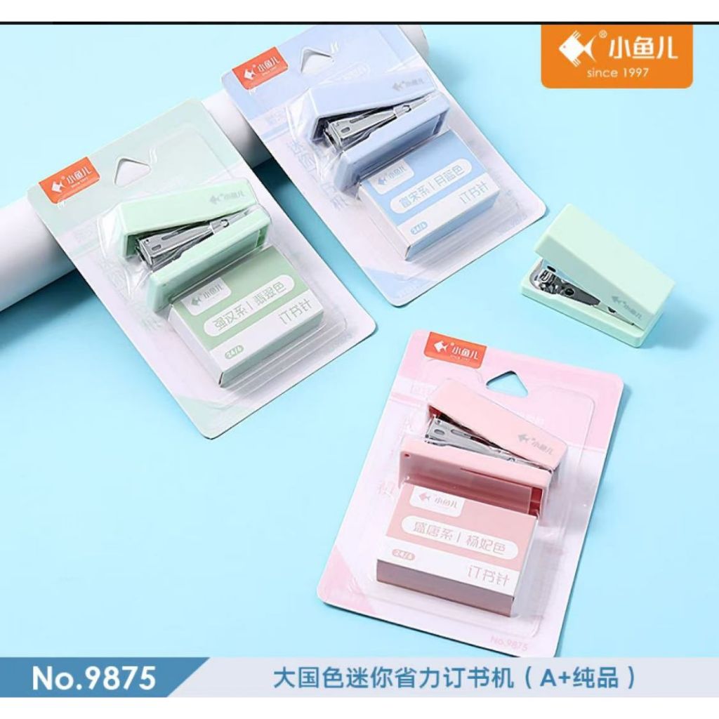 [MH] LittleFish - Mini Stapler Portable Staple for Student Gradient ...