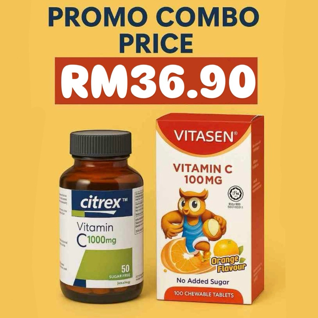 CITREX VITAMIN C 1000mg Chewable Sugar Free tablets | Shopee Malaysia