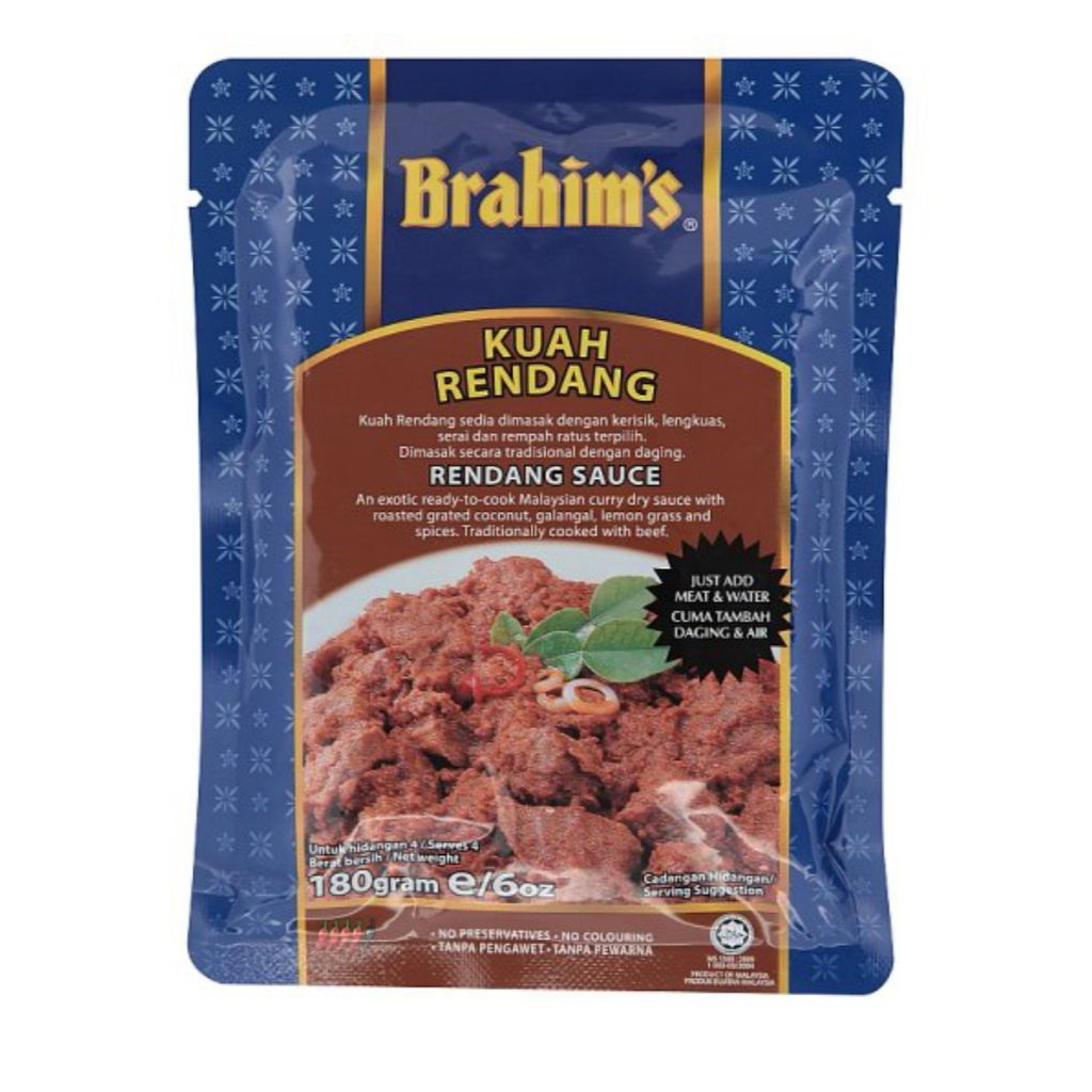 BRAHIMs Halal ☑️ Kuah Rendang Daging 180g | Shopee Malaysia