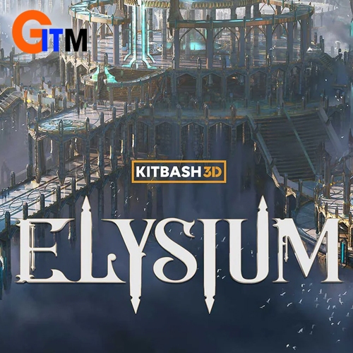 KITBASH3D - ELYSIUM | FUTURISTIC UTOPIA 3D CITY ASSET PACK | DIGITAL ...