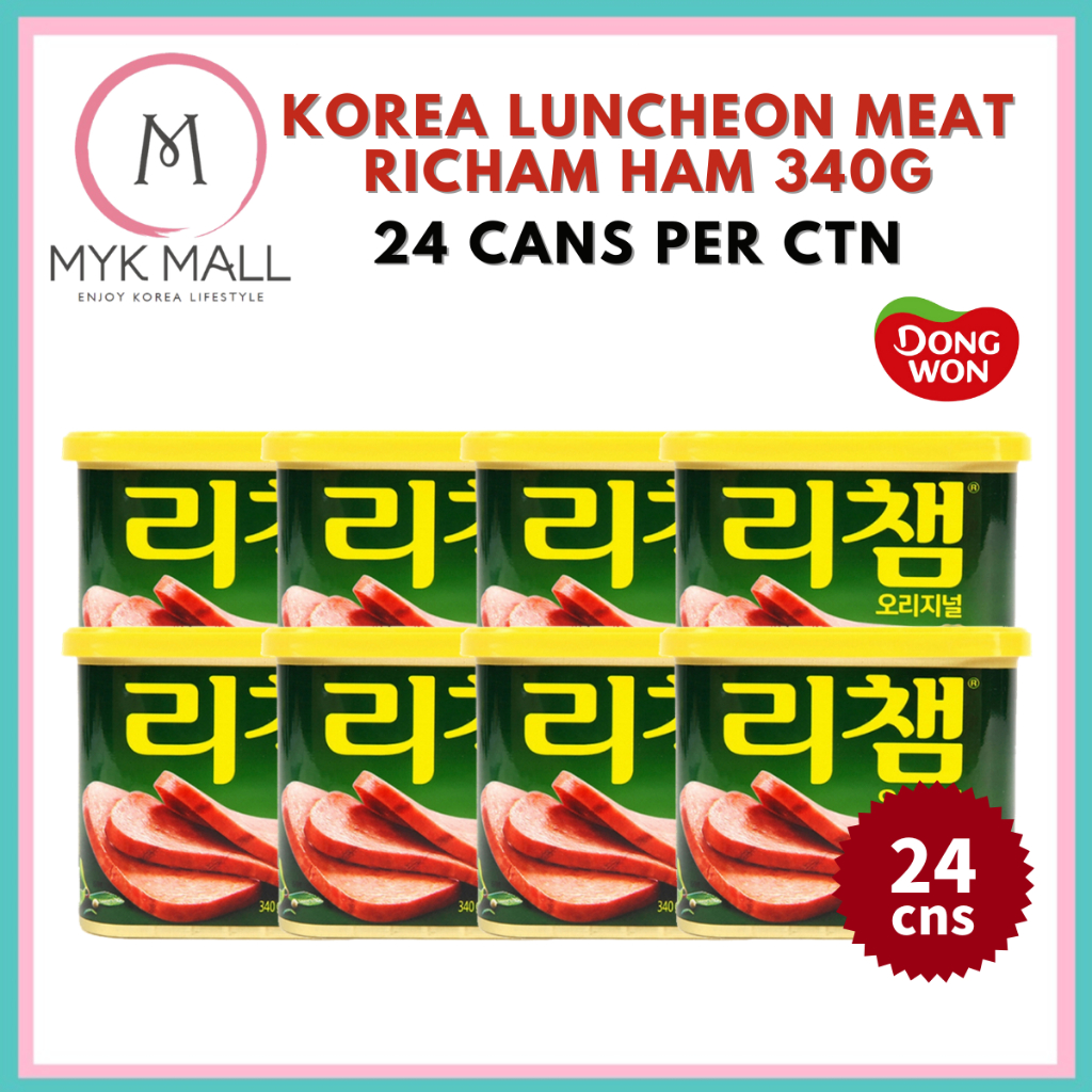 Korea Premium Pork Ham Richam 340G x 24 cans | Shopee Malaysia