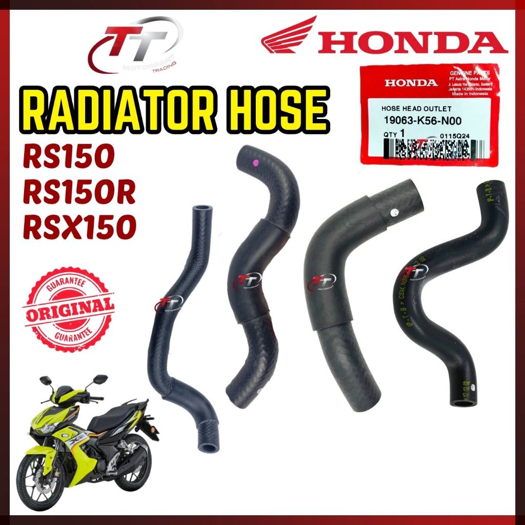 RSX150 RSX RS150 RS150RRS 150 Radiator Hose Pipe Inlet Outlet Coolant ...