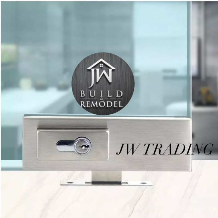 Glass Door Patch/ Bottom Lock Stainless Steel (Square/Rectangular) 10 ...