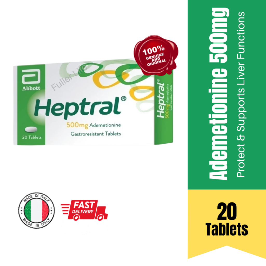 Abbott Heptral 500mg (20's) | Support Liver Health (EXP: 04/2026 ...