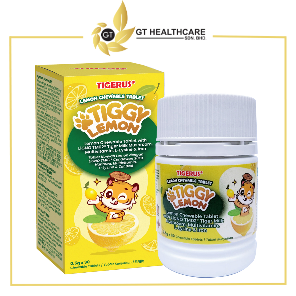 TIGERUS Tiggy Lemon | Tablet Kunyah / Chewable Tablets | 30 Biji ...