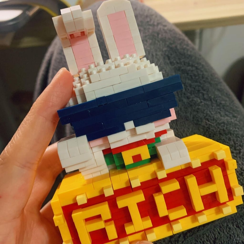 The Year of the Rabbit New Year's gift Nano Block Mini Bricks Cartoon ...