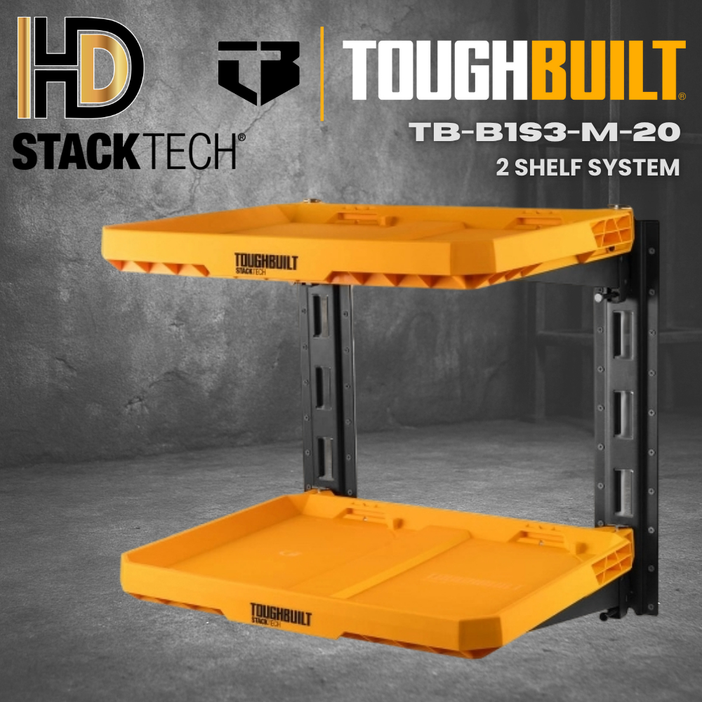 TOUGHBUILT STACKTECH 2 Shelf System / Heavy Duty STACKTECH 2 Shelf ...