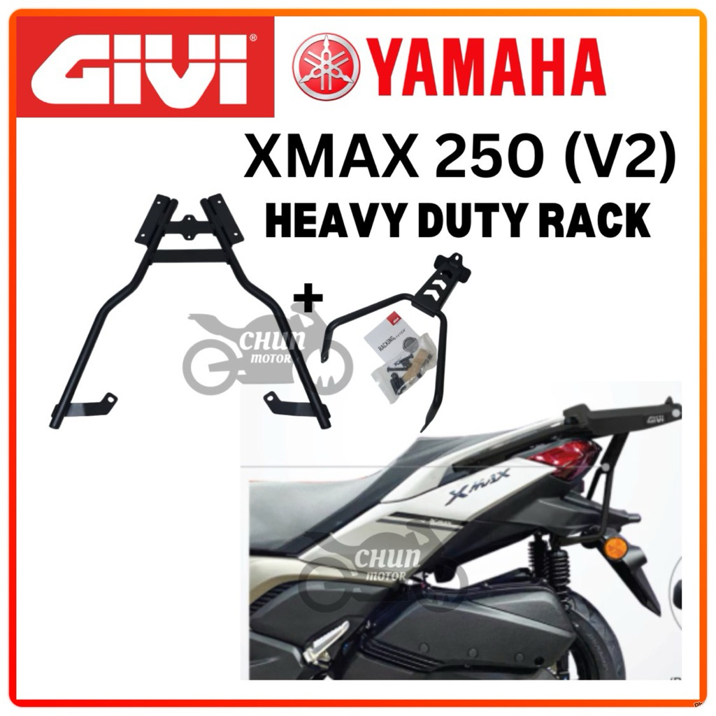 Yamaha XMAX 250 V2 Original HEAVYDUTY RACK GIVI SRV Rack untuk Yamaha ...