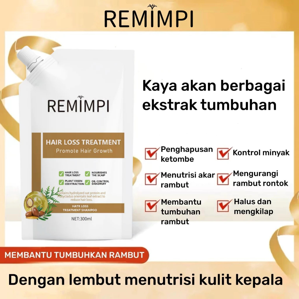 REMIMPI syampu anti-rambut gugur / syampu pertumbuhan rambut / kawalan ...
