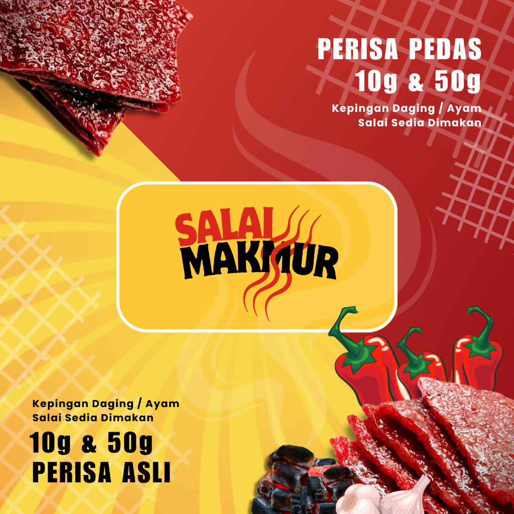 KEPINGAN DAGING SALAI MAKMUR (PER KEPING) || PERISA PEDAS || PERISA ...