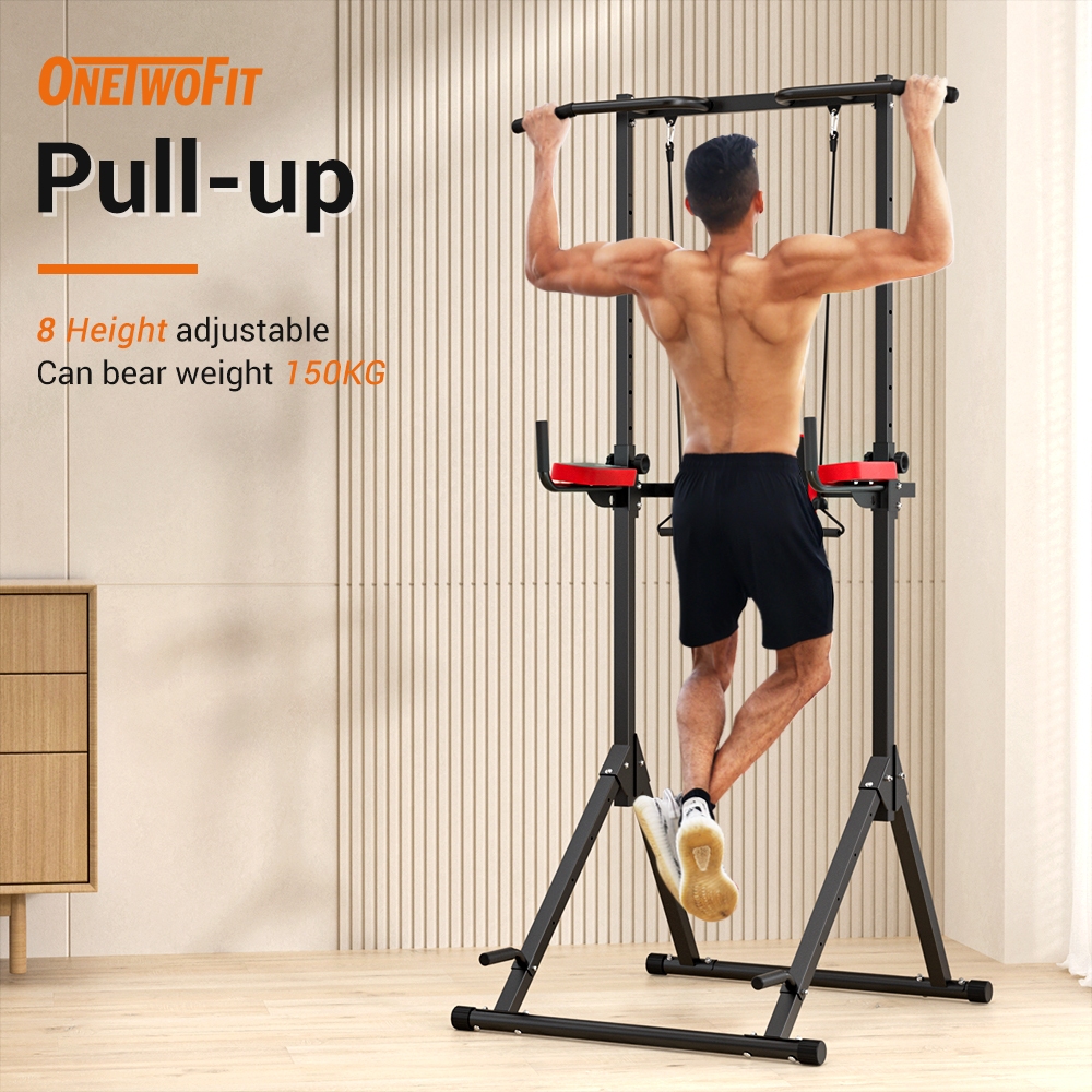 OneTwoFit Power Tower Station Multi-Function Folding Pull Up Bar 引体向上 ...