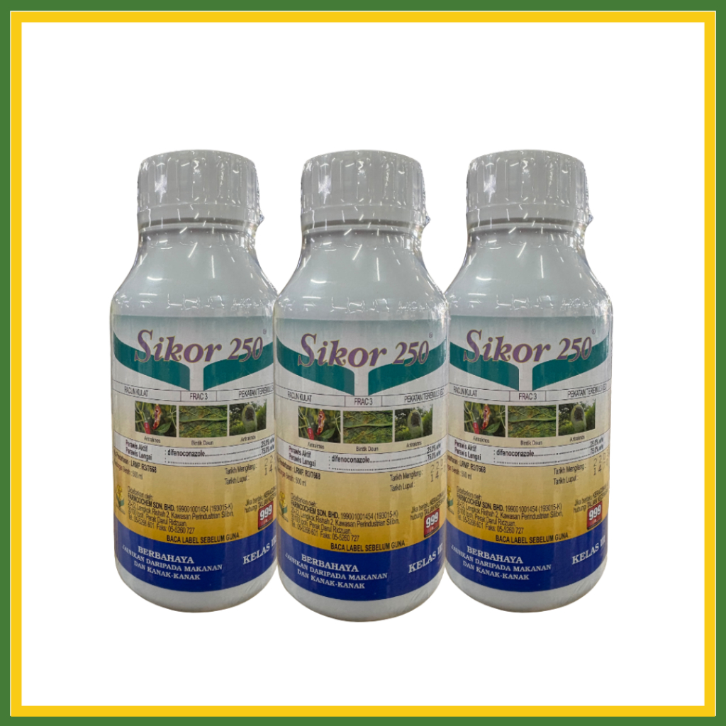 500ML Sikor 250 Difenoconazole 25.0% Racun Kulat Durian Hawar Daun ...