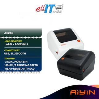 AiYin Thermal Label Printer 203dpi AE240BT/IP-486BT