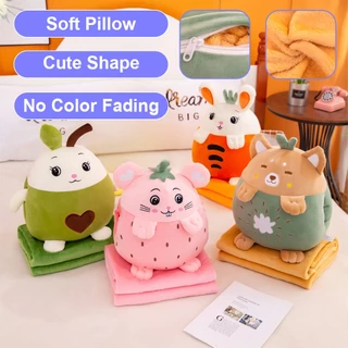 3 in 1 Adult Office Pillow Blanket Hand Warmer Kids Cotton Sofa Car Pillow Bantal Peluk Bantal Selimut
