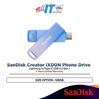 SanDisk Creator IXD0N USB 3.2 Gen 1 IOS Phone Drive (128GB)