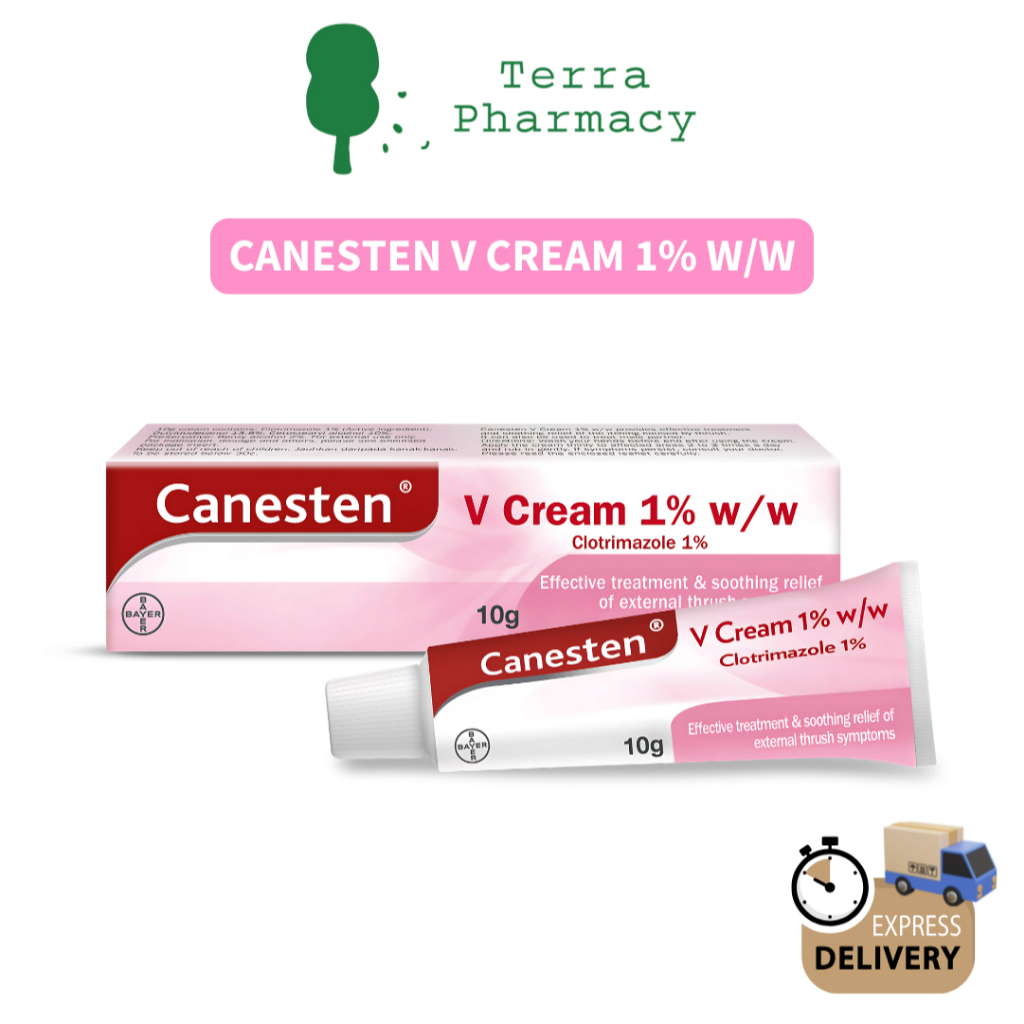 CANESTEN V Cream 1% 10g (For External Thrush Treatment) | Shopee Malaysia