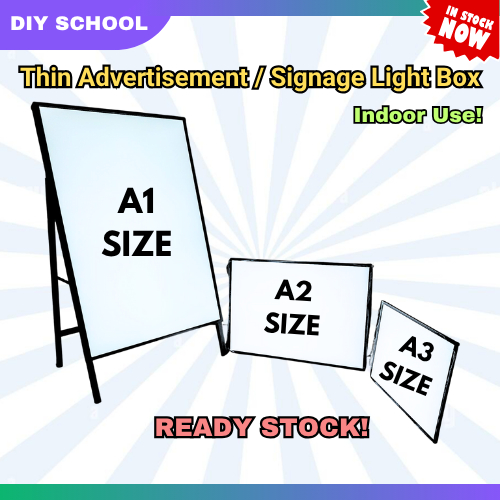 LED Light Box for Signage Display A1 A2 A3 Sizes Thin Light Box ...