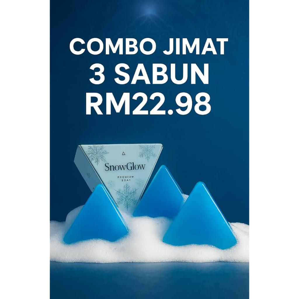 SNOWGLOW Sabun Glutathione Putihkan Kulit 7x Whitening Soap Pemutih Badan  Glowing Jeragat Jerawat
