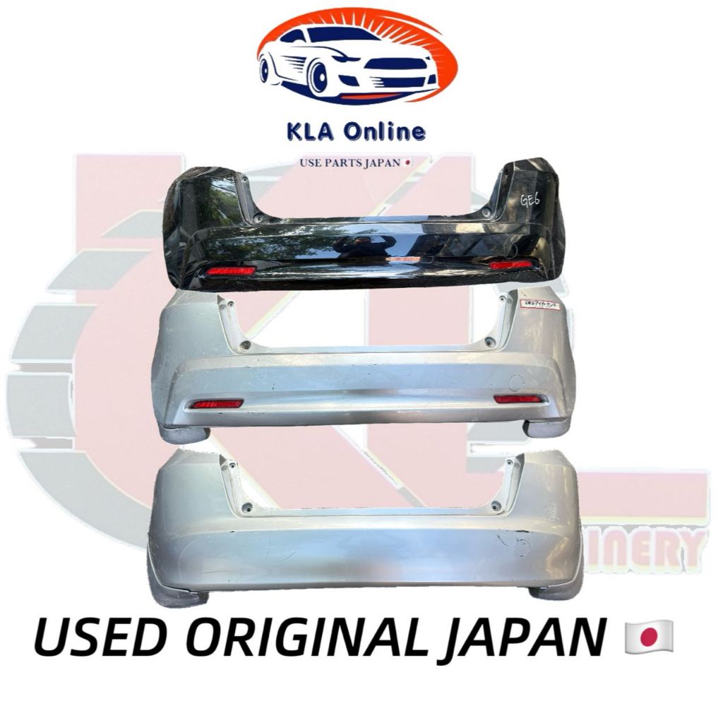 495.JAZZ FIT TFO GE6 GE8 GP1 REAR BUMPER/BUMPER BELAKANG (USED JAPAN ...