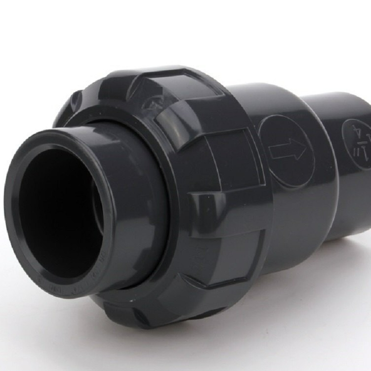 PVC Single Union Ball Check Valve ( THREAD END ) 1/2'' ~ 2'' | Shopee ...