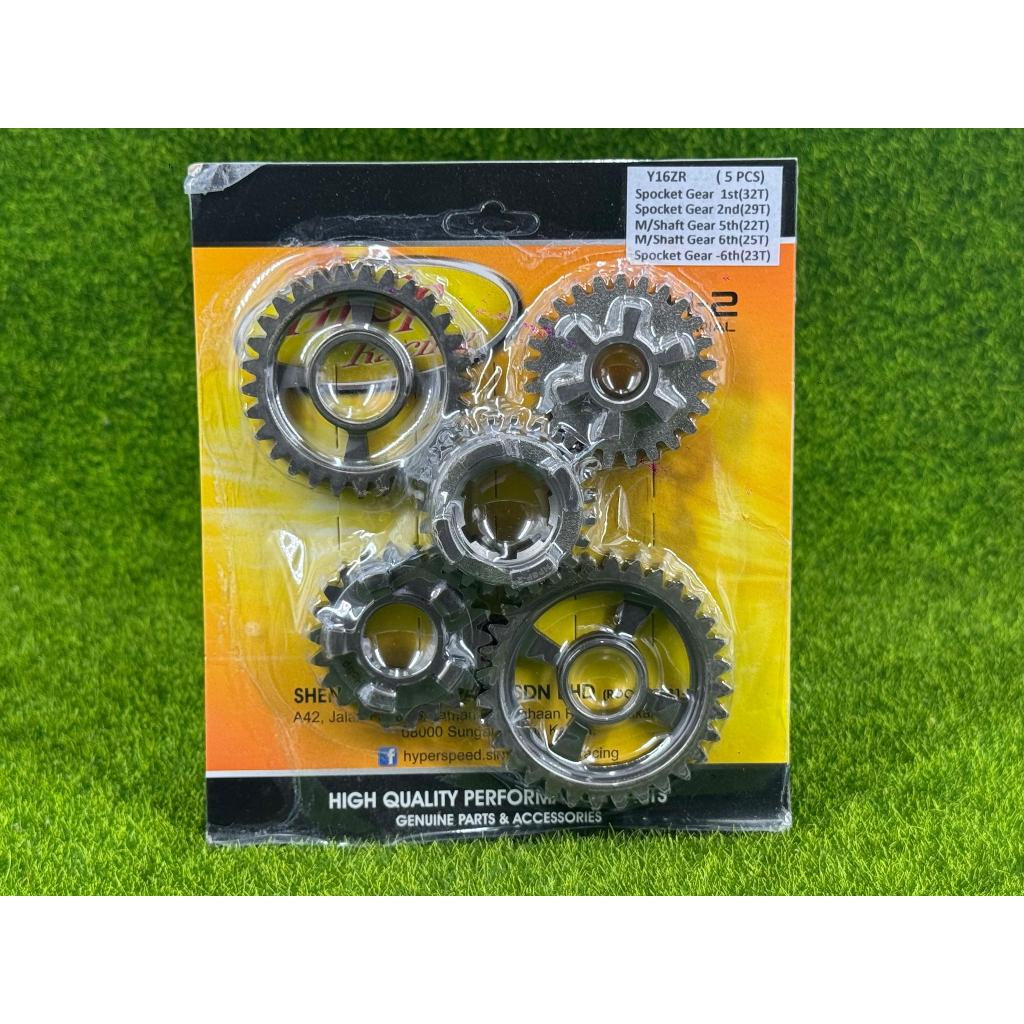HPSP RACING GEAR SET Y16ZR R15 MT15 RACING GEAR SET 1/2/5/6TH 6TH ...